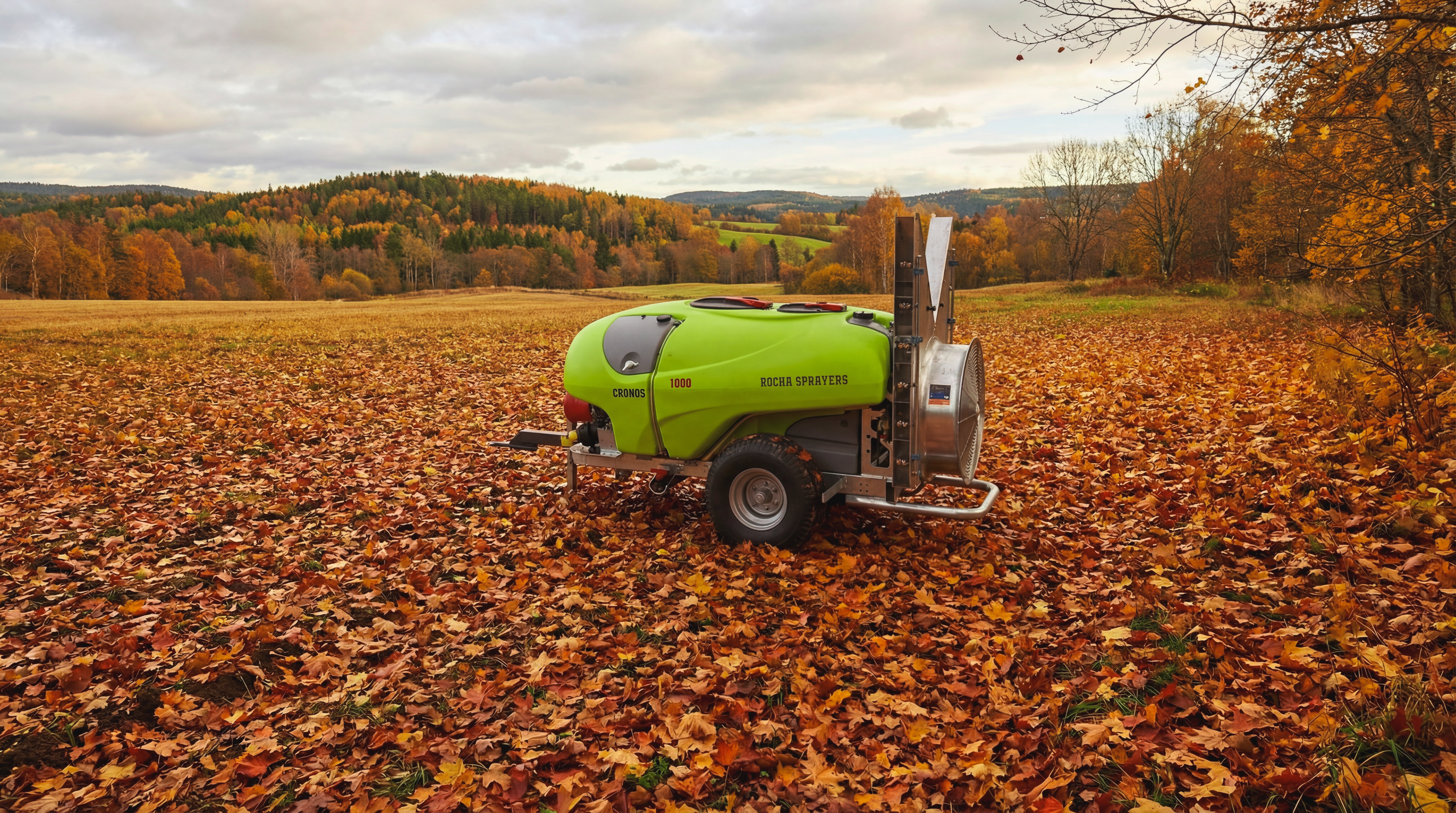 Equipamentos agrícolas armazenados no inverno